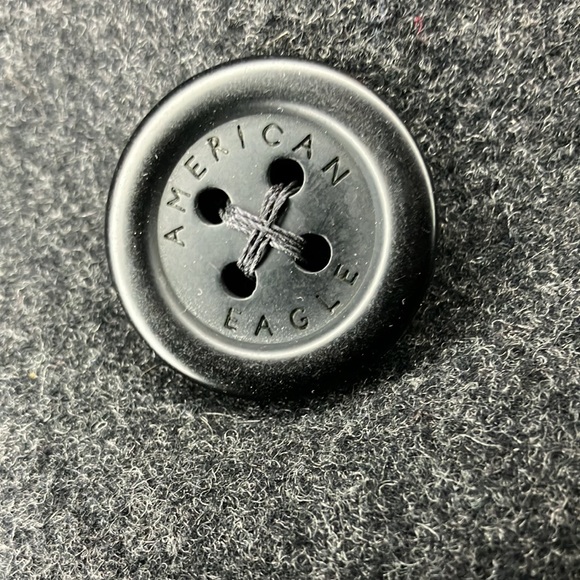 Women’s American Eagle Outfitters black Pea coat with detachable hood. Size S/P - Picture 4 of 6